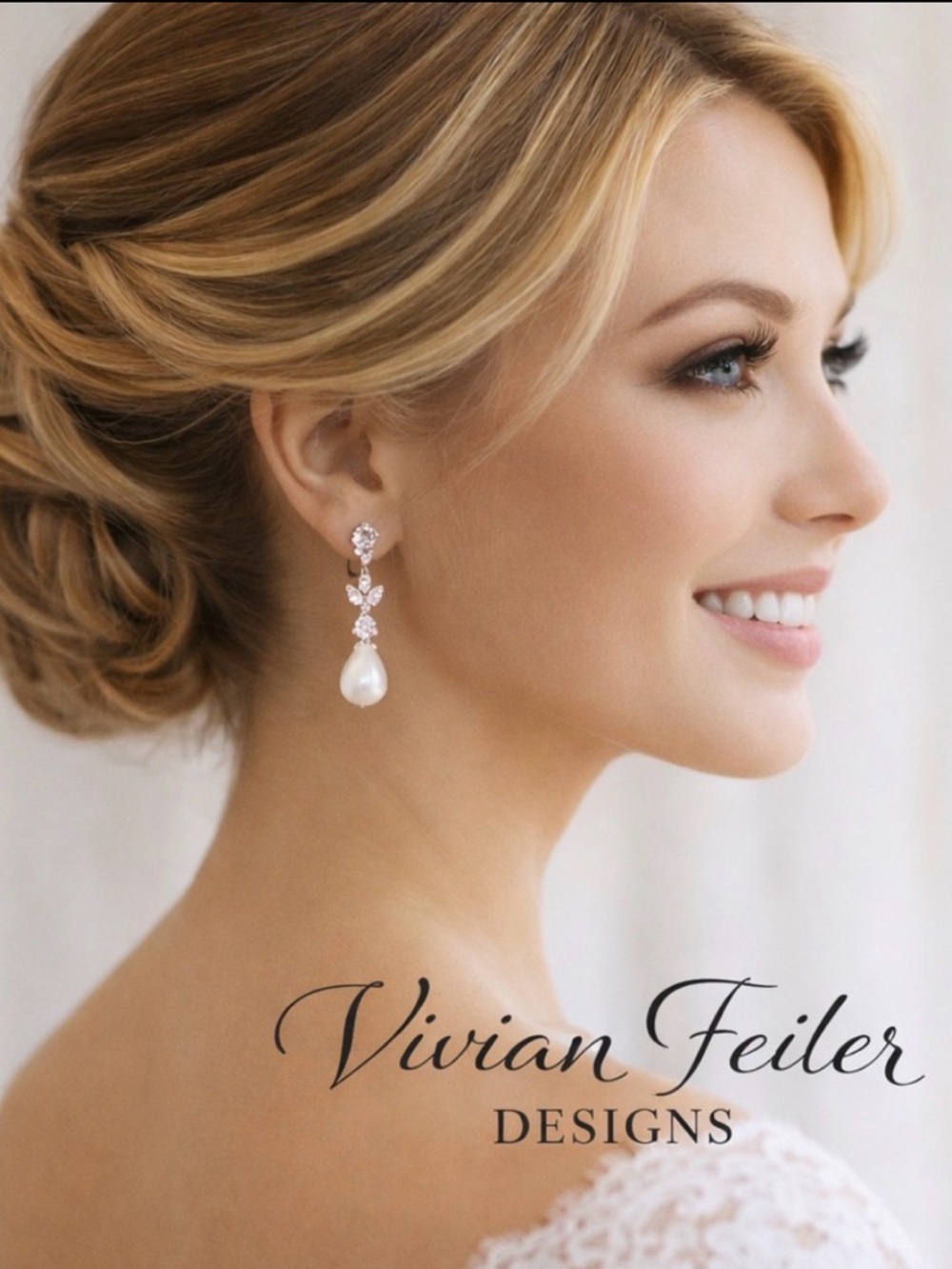 Bridal Pearl Earrings Wedding drop Prom Bridesmaids Mother of the Bride